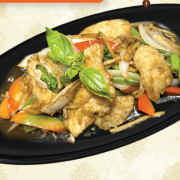 Deep Fried Fish Stir Fried with Basil